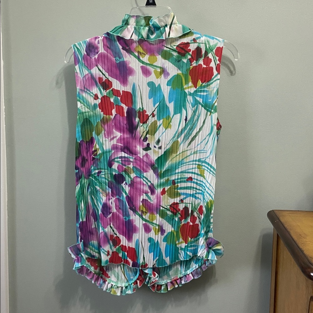 Kenar Multicolor Ruffled Blouse - Picture 5 of 5
